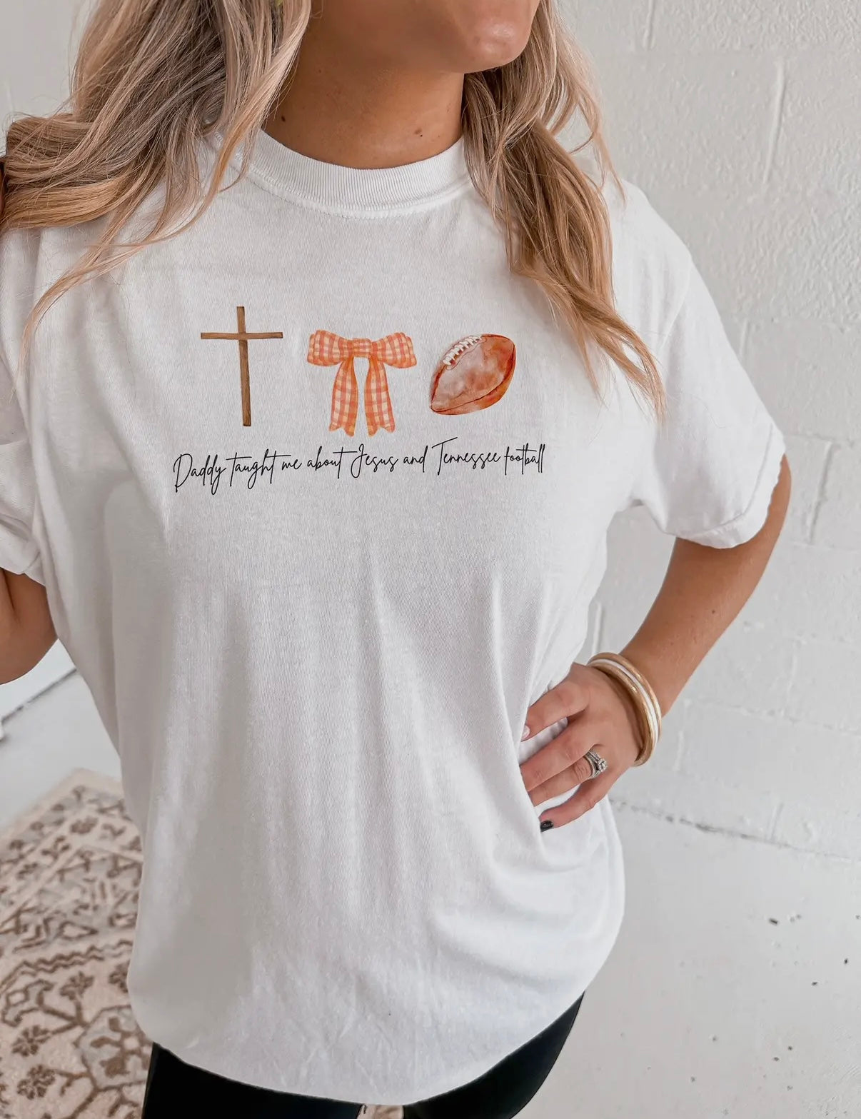 Jesus & TN Football Tee