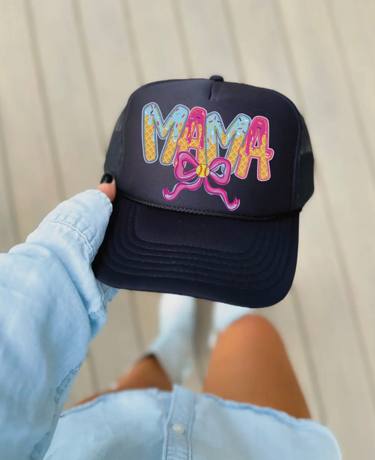 Softball Mama Ice Cream Trucker Hat