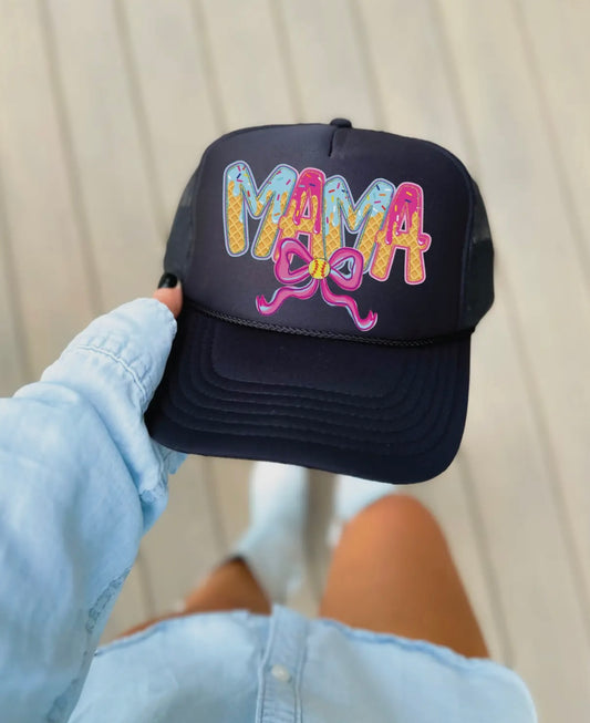 Softball Mama Ice Cream Trucker Hat