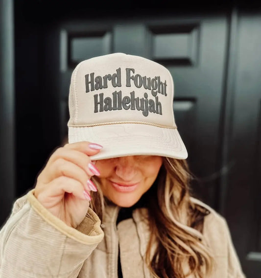 Hard Fought Hallelujah Trucker Hat
