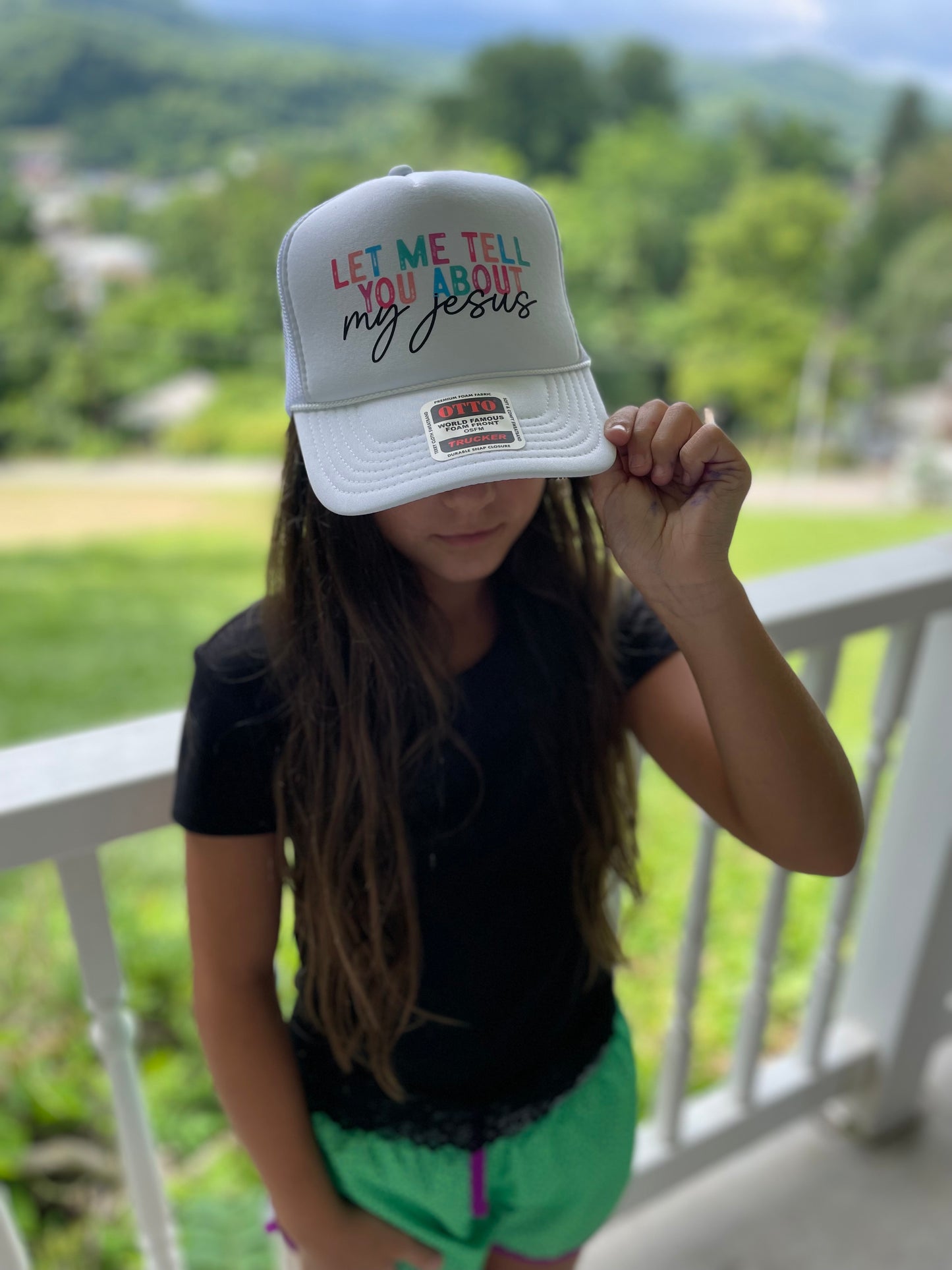 Let me tell ya bout my Jesus trucker hat