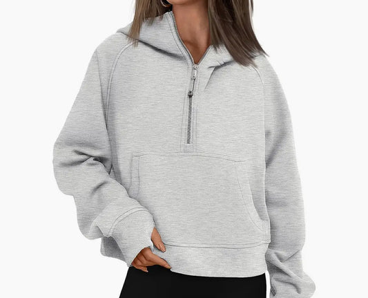 Half zip fleece pullover