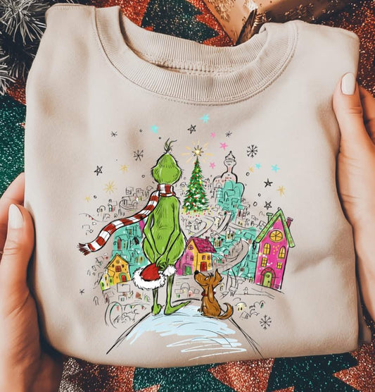 Grinch Sand Crewneck ADULT